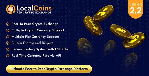 LocalCoins Ultimate Peer to Peer Crypto Exchange Platform Nulled Script