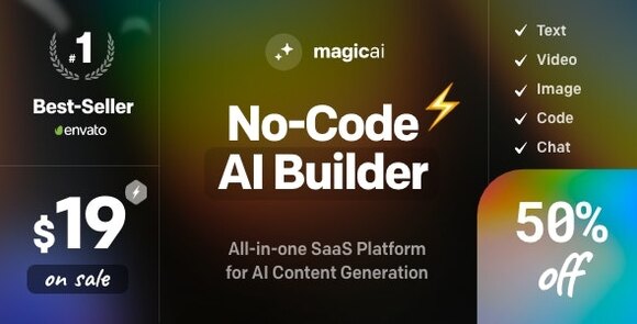 MagicAI OpenAI Content Text Image Video Chat Voice and Code Generator as SaaS