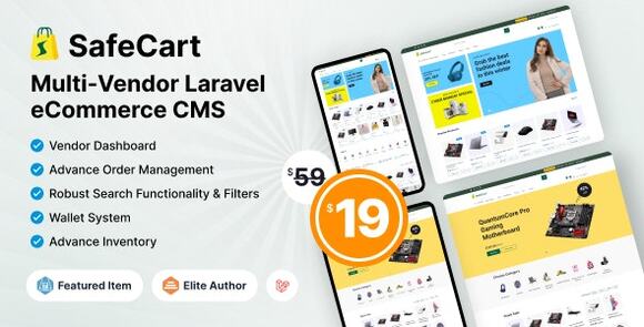 Safecart Multi-Vendor Laravel eCommerce Platform Script