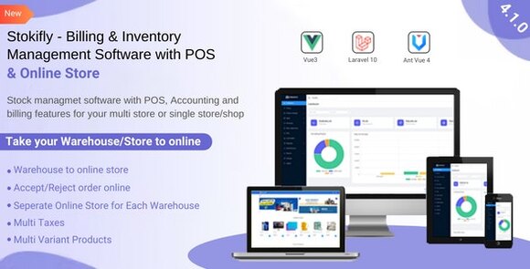 Stockifly Billing and Inventory Management with POS and Online Shop