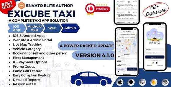 Exicube Taxi App Source