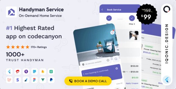 Handyman Service On-Demand Home Service Flutter App and ChatGPT