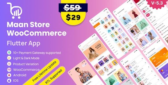 MaanStore Flutter eCommerce Full App Android and iOS App