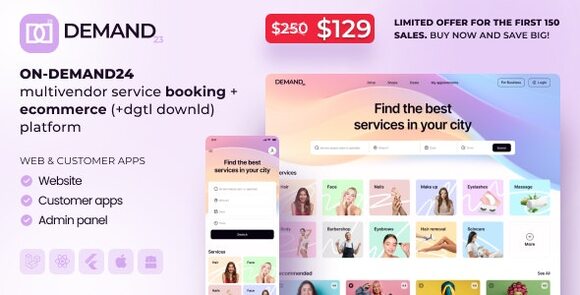 On-Demand24 Multivendor Service Booking eCommerce