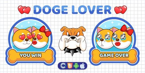 Premium Doge Lover HTML5 Game Construct 3