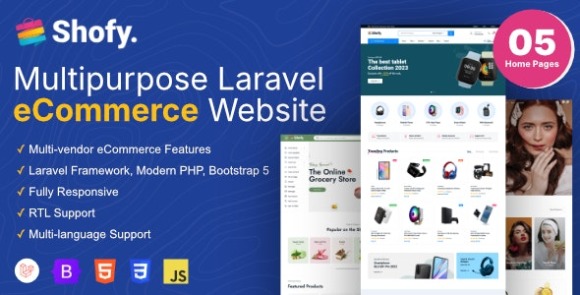 Shofy eCommerce and Multivendor Marketplace Laravel Platform