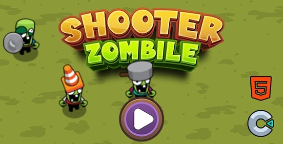 Shooter Zombile HTML5 Construct3 Source