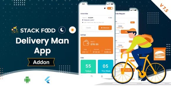 StackFood Multi Restaurant Food Ordering Delivery Man App