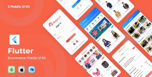 E-Commerce UI Template in Flutter App Source