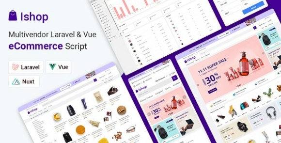 Ishop Multivendor Laravel and Vue eCommerce CMS Nulled Script