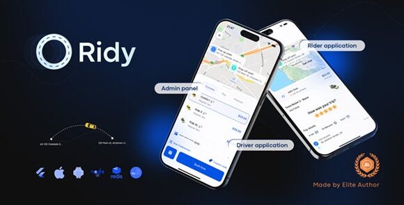 Ridy Taxi Application Complete Taxi Solution with Admin Panel