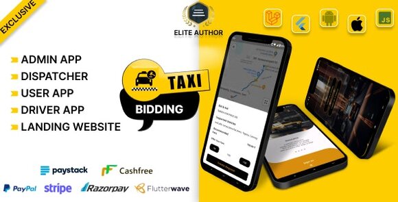 Tagxi Super Bidding Taxi Goods Delivery Complete Solution