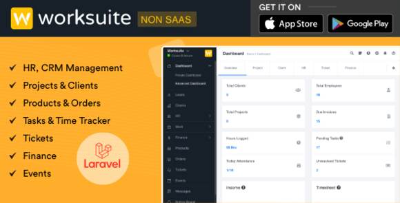 WORKSUITE HR CRM and Project Management Nulled