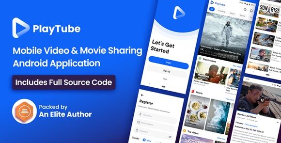 PlayTube Mobile Video Movie Sharing Android Native Application