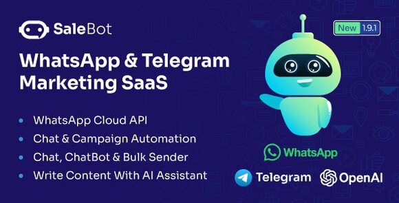 SaleBot WhatsApp and Telegram Marketing SaaS