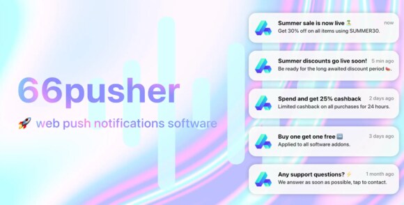 66pusher Web Push Notifications Software Nulled