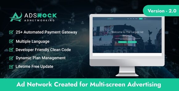 AdsRock Ads Network and Digital Marketing Platform Nulled