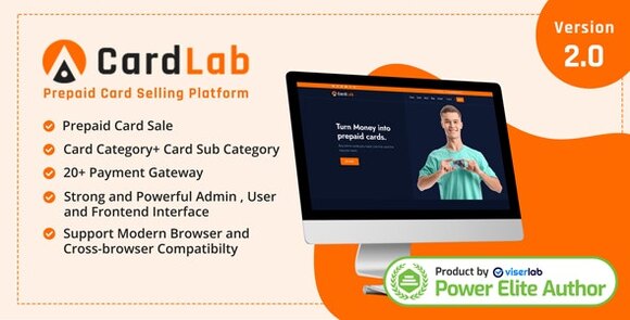 CardLab Prepaid Card Selling Platform Nulled Script