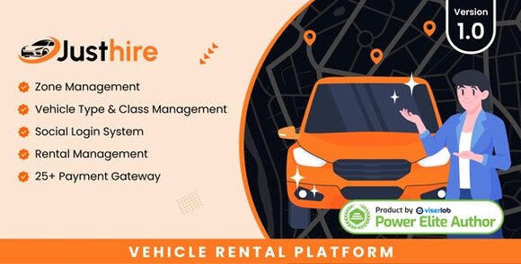 Justhire Vehicle Rental Platform Nulled Script