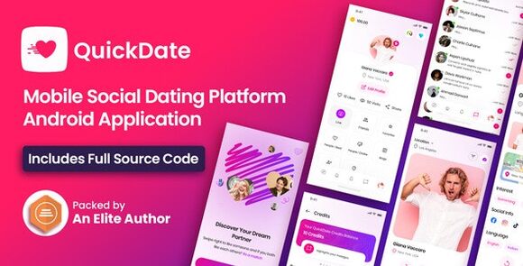 QuickDate Android Mobile Social Dating Platform Application Source