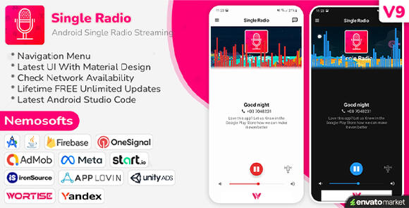 Android Radio Single Radio Streaming App Source