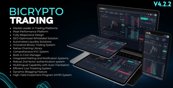 Bicrypto Crypto Trading Platform Binary Trading Investments Script