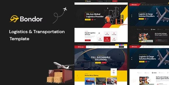 Bondor Logistics and Transportation HTML Template