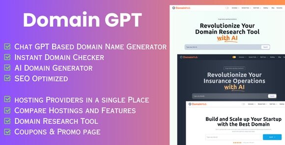 Domain GPT AI Domain Name Generator Domain Tools Script