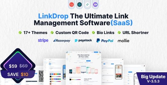 Linkdrop SaaS Link Management Tool Nulled