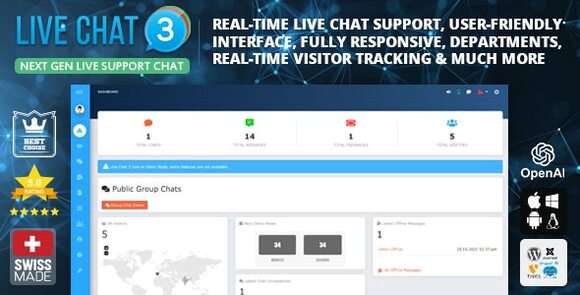 Live Support Chat Live Chat 3 Nulled