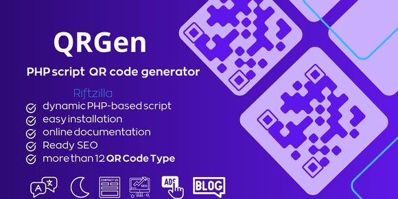 QRGen Powerful PHP QR Code Generation Script