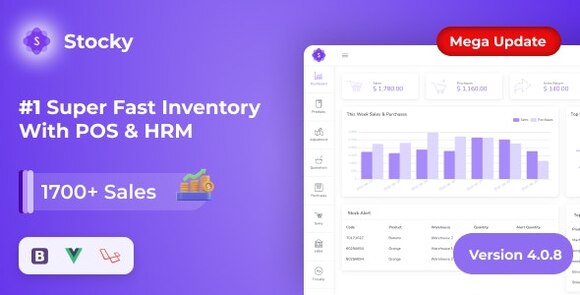 Stocky POS with Inventory Management and HRM