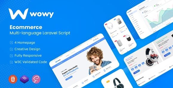 Wowy Multi-language Laravel eCommerce Script Nulled