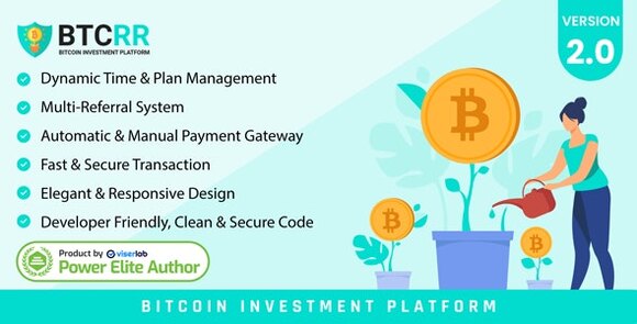 btcRR Bitcoin Investment Platform Script