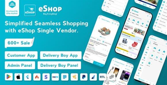 eShop eCommerce Single Vendor Shopping eCommerce App with Flutter