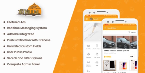 Advilla Classified Android Native App Source