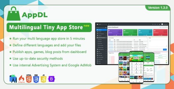 AppDL Multilingual Tiny App Store Source