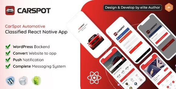 CarSpot Dealership Classified React Native App Source