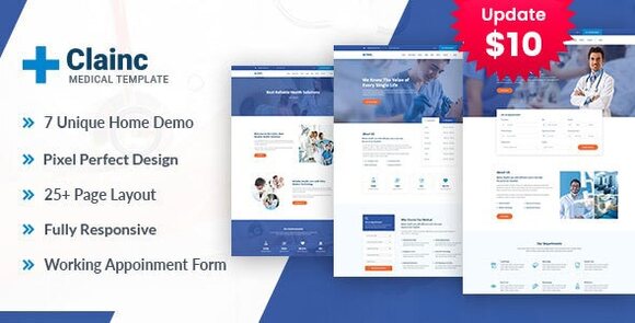 Clainc Health and Medical HTML Template