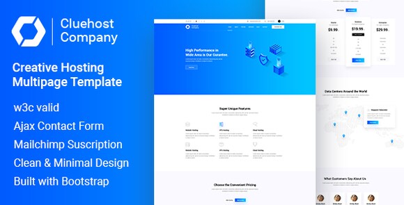 ClueHost Hosting HTML5 Template