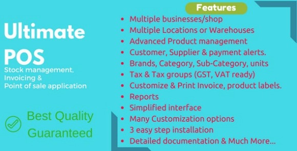 Ultimate POS Best ERP Stock Management Point of Sale and Invoicing Application