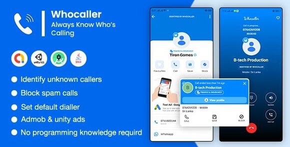 Whocaller Caller ID and Spam Blocker App