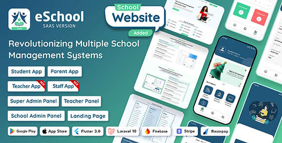 eSchool SaaS School Management Student Parents Flutter App