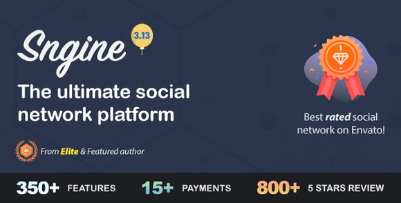 Sngine The Ultimate PHP Social Network Platform Nulled Script